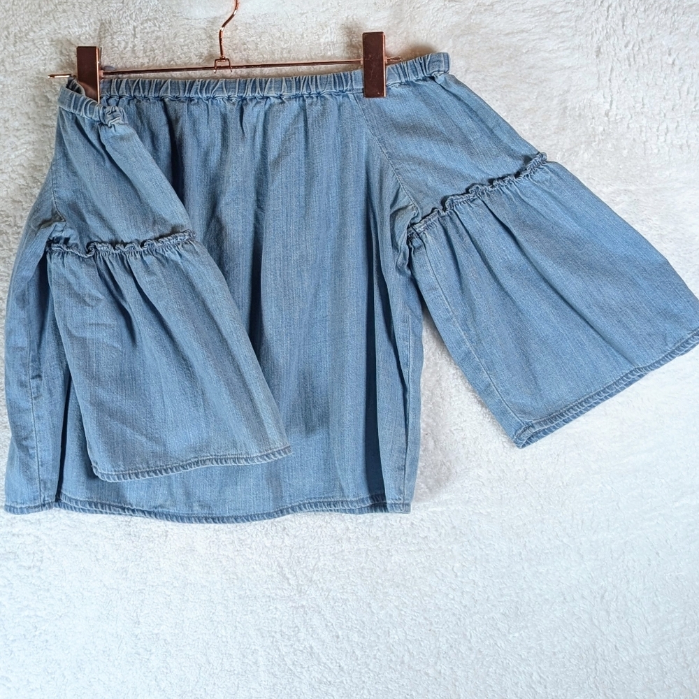 356-Madewell Light Blue Denim Shorts - Picture 2 of 6